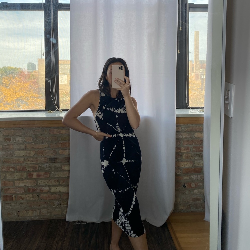 The dye maxi dress